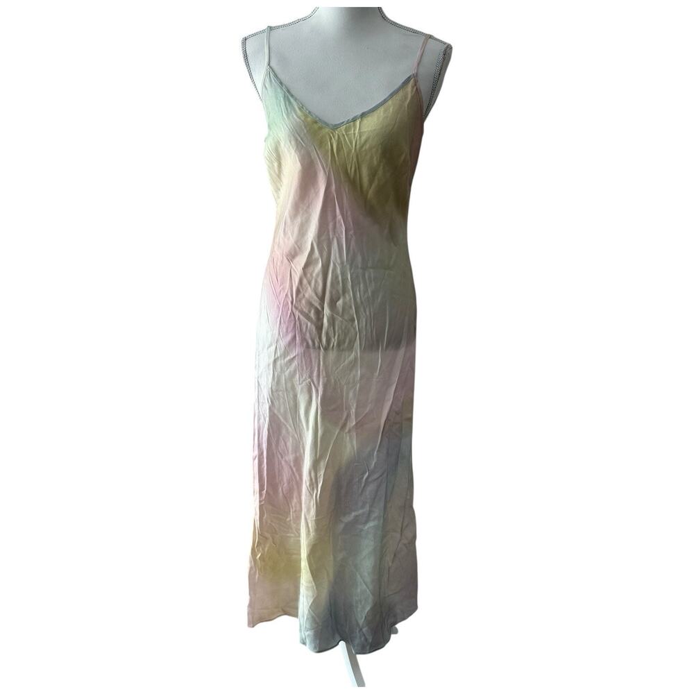 Untitled in Motion Down Multicolor Sleeveless Midi Slip Dress Size M - Picture 3 of 14